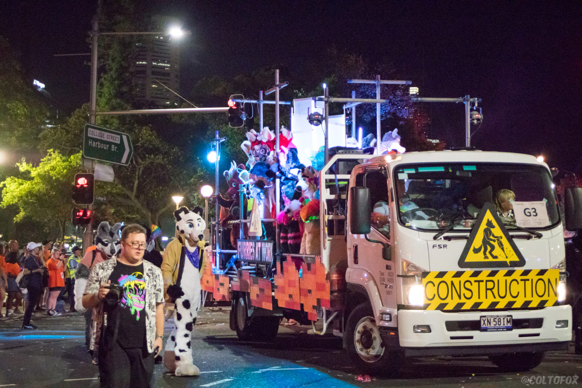 Furries at Work Float - Sydney Mardi Gras 2020